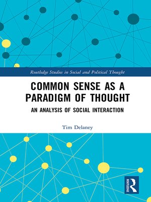 cover image of Common Sense as a Paradigm of Thought